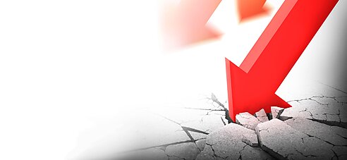 Arrows crashing into ground