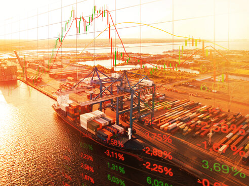Image of a port and graph 