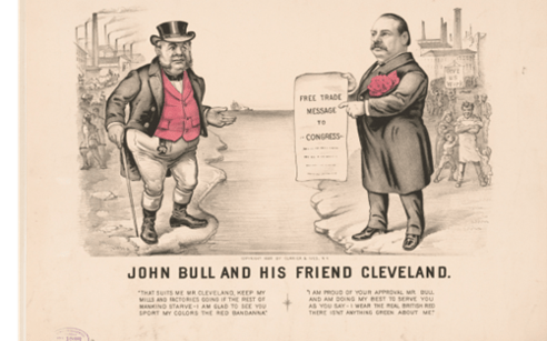 CURRIER & IVES. (CA. 1888) JOHN BULL AND HIS FRIEND CLEVELAND. , CA. 1888. NEW YORK: PUBLISHED BY CURRIER & IVES. [PHOTOGRAPH] RETRIEVED FROM THE LIBRARY OF CONGRESS, https://www.loc.gov/item/2002707675/.