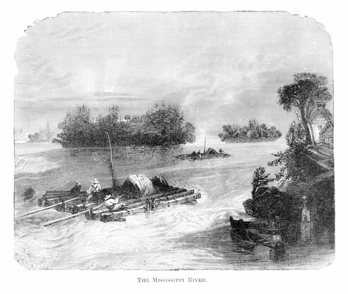 Huck Finn Setting Illustration 2