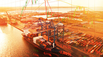 Image of a port and graph 